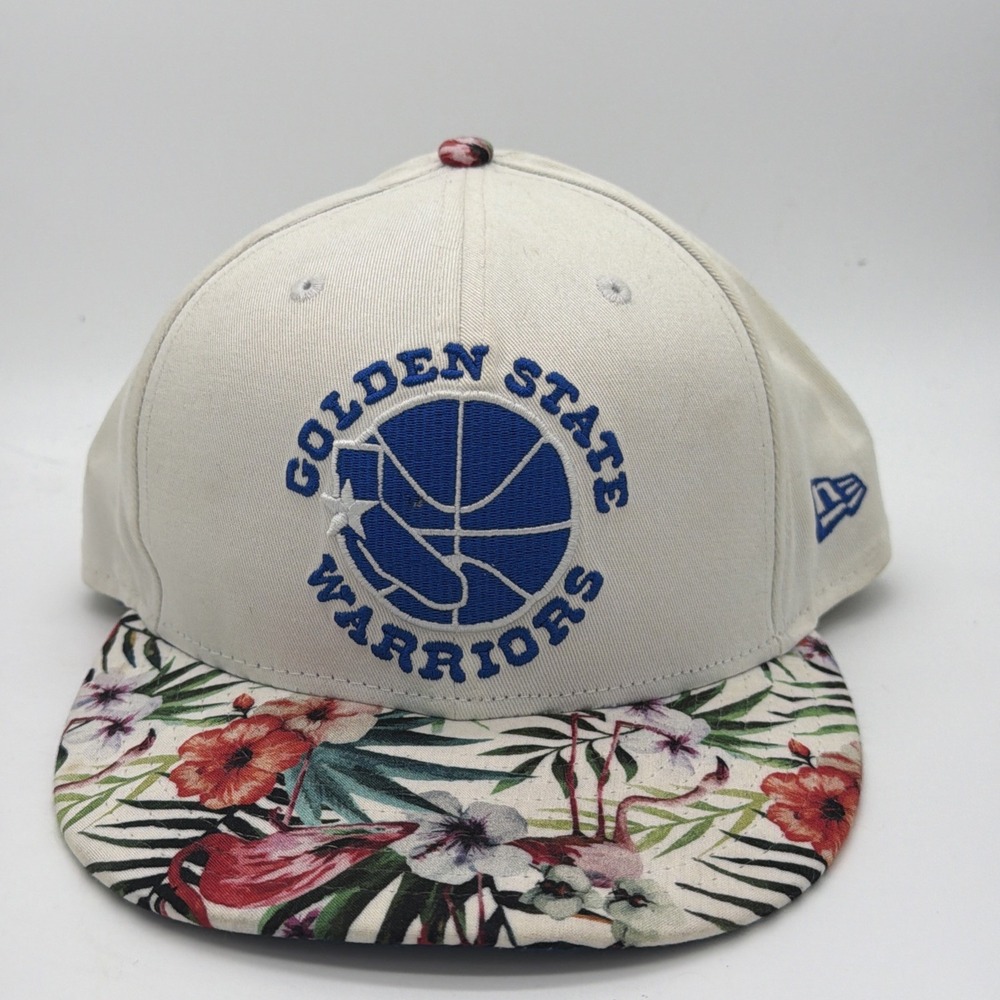 NEW Golden State Warriors NBA HWC Floral Bill New Era 9FIFTY Snapback Hat Cap